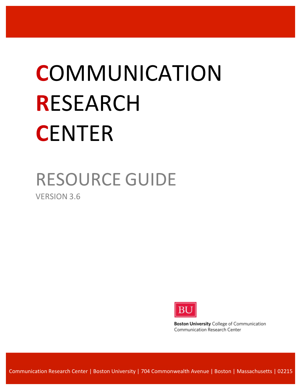 Communication Research Center