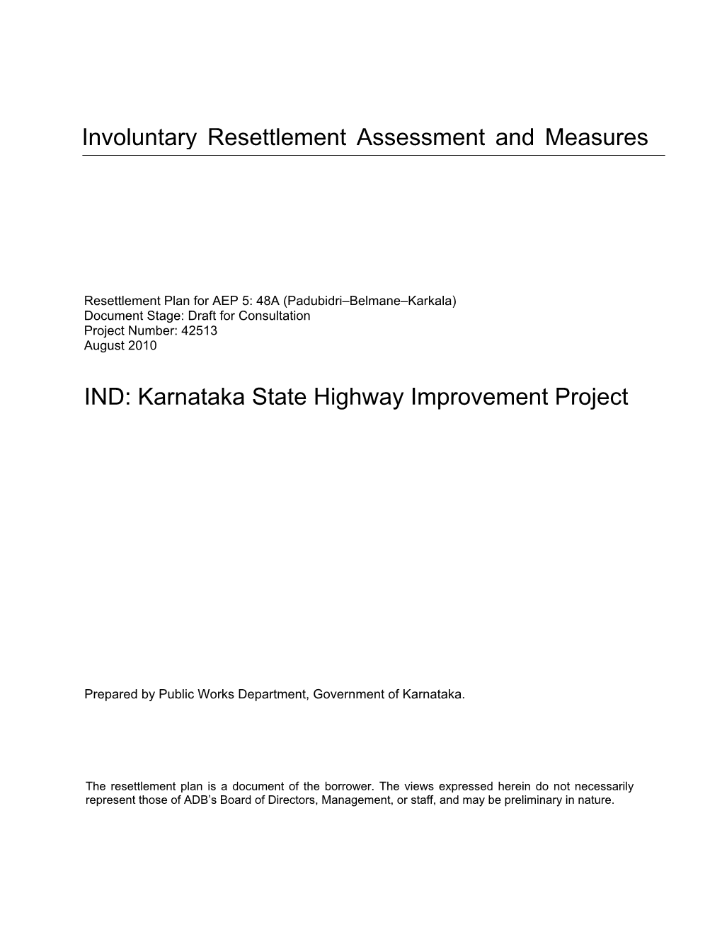 RP: India: Padubidri–Belmane–Karkala, Karnataka State Highway