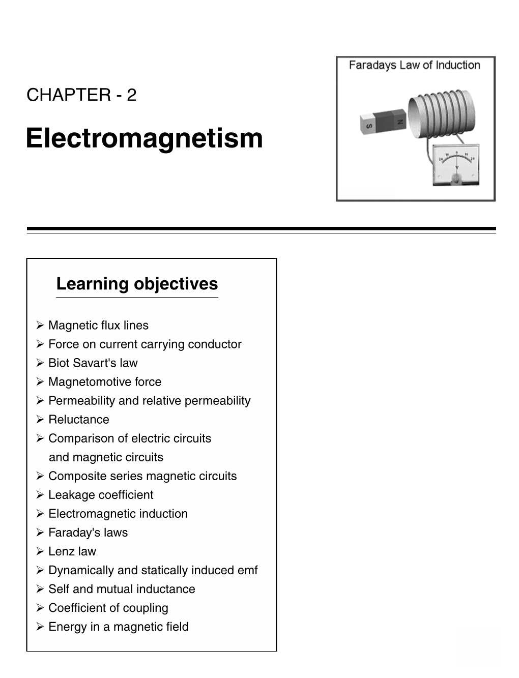 CHAPTER - 2 Electromagnetism