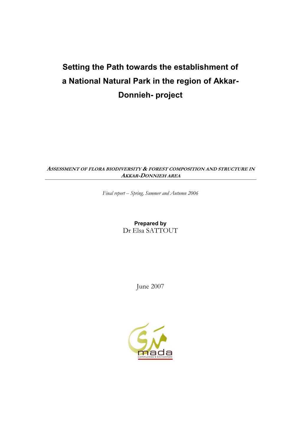 1-Flora Assessment of Flora Biodiversity