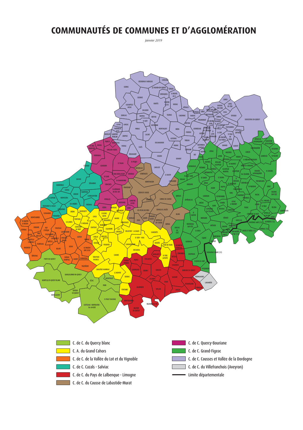 Communautés De Communes Et D'agglomération 2019 Sans Chiffres