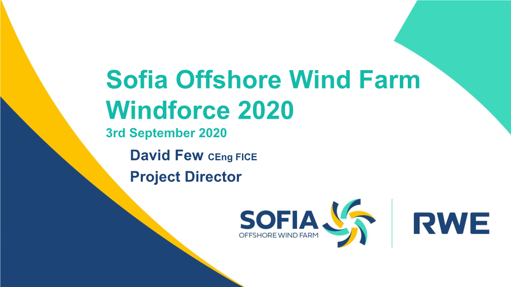 Sofia Offshore Wind Farm Windforce 2020 3Rd September 2020