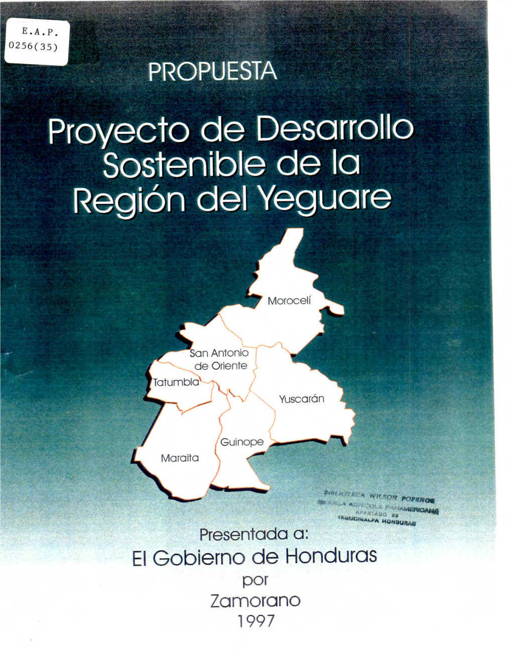 El Gobierno De Honduras Po R Zamorano 1997 ~,¿~1 ·'"}!