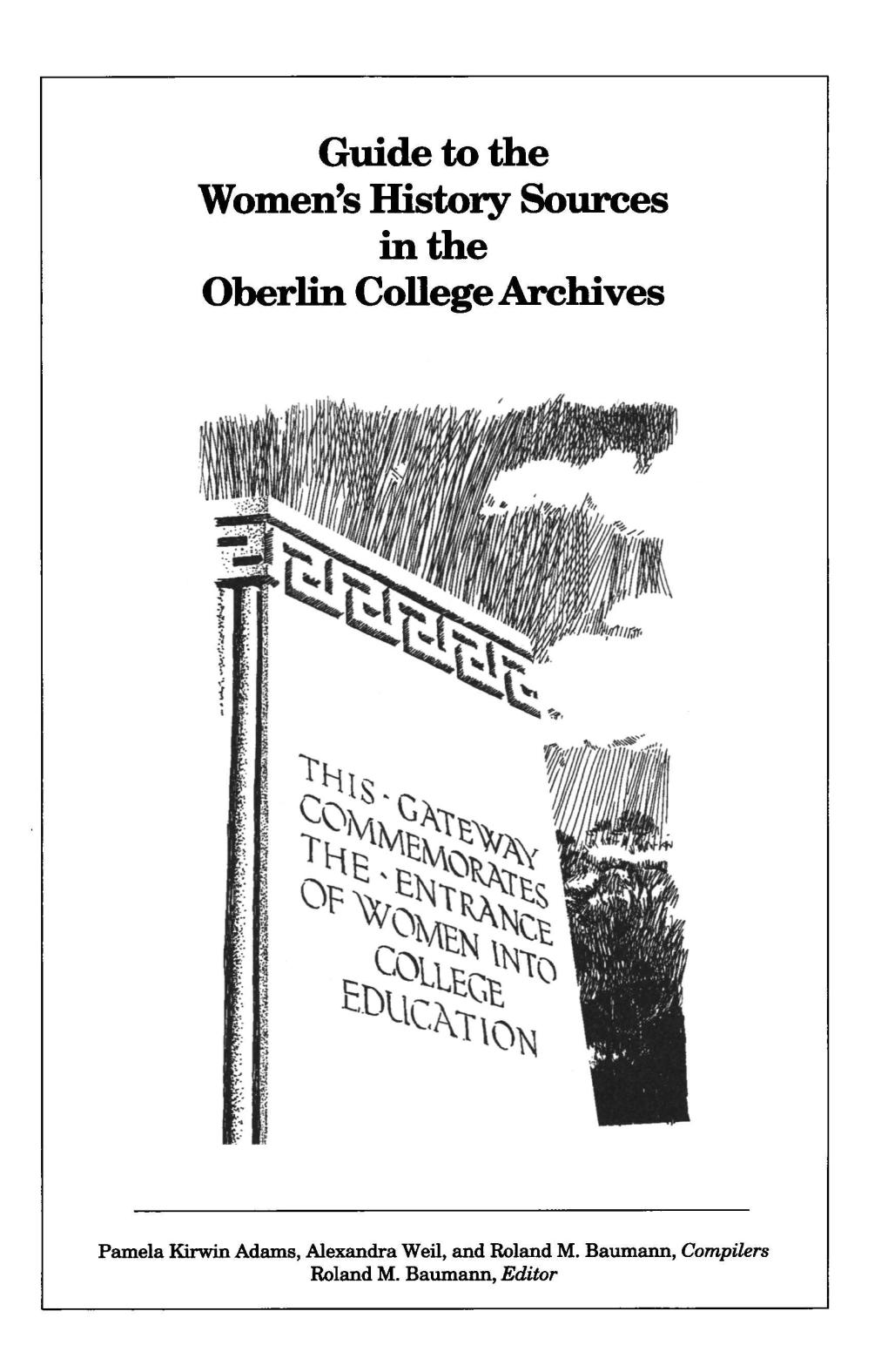 Guide to the Women's History Sources in the Oberlin College Archives