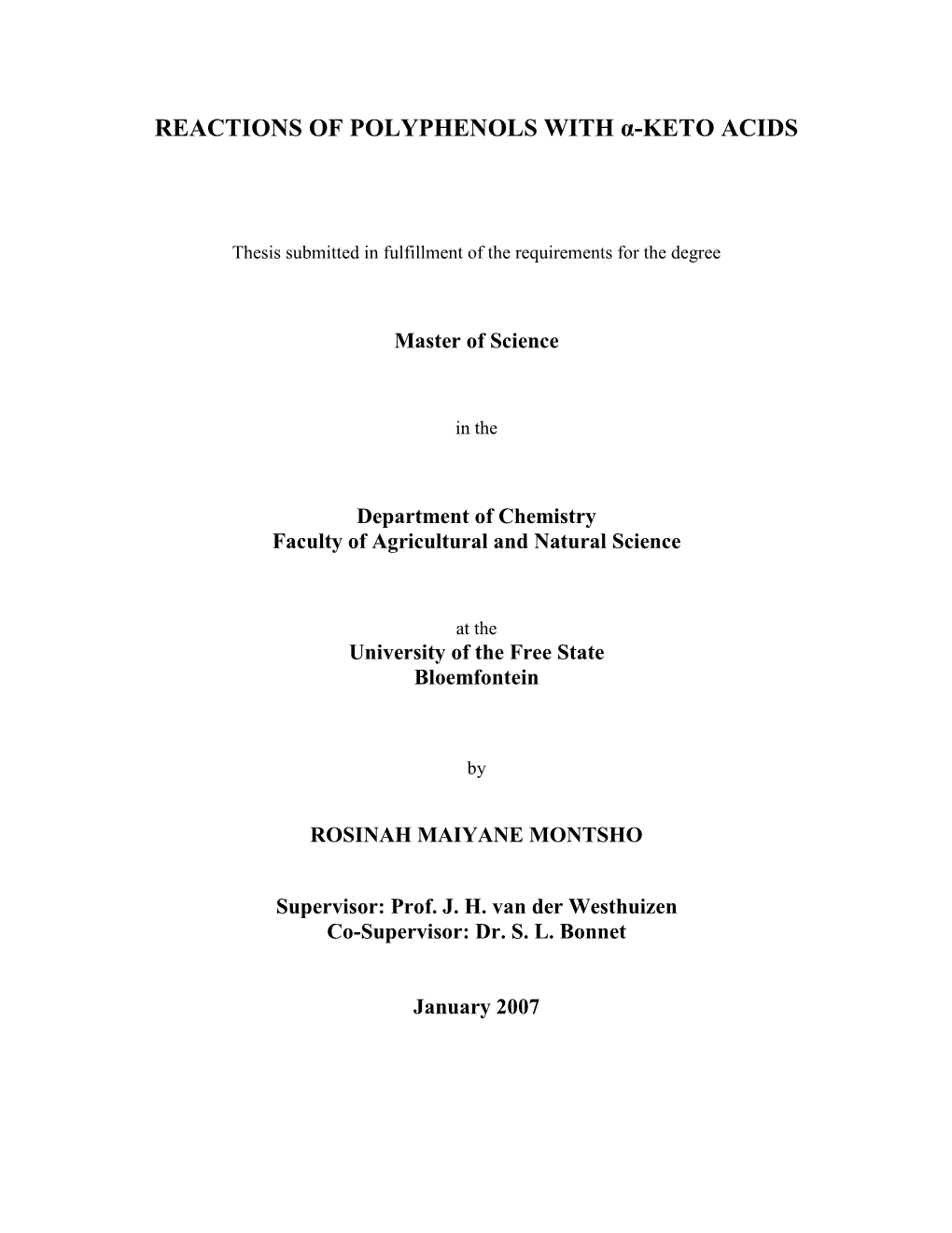 Reactions of Polyphenols with Α-Keto Acids