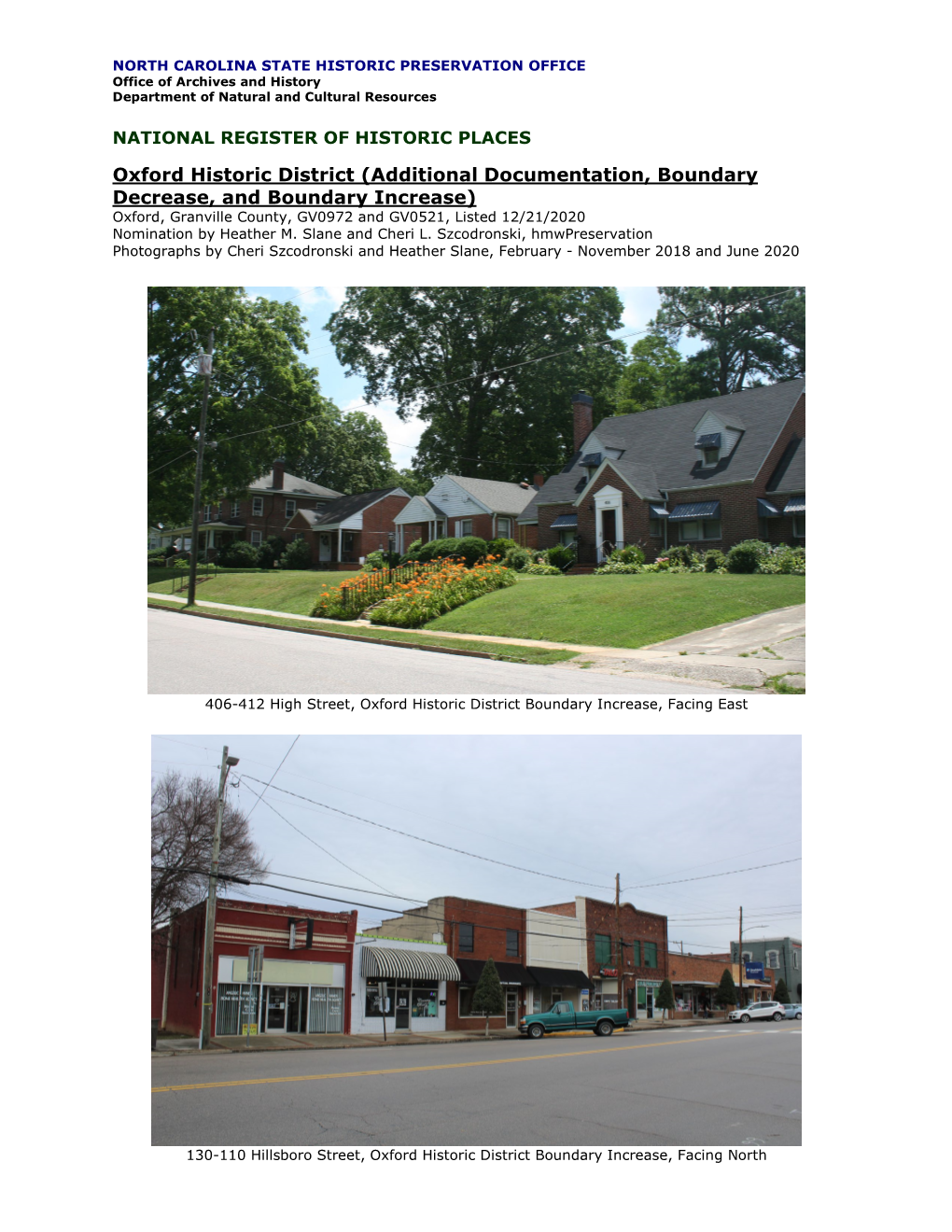 Oxford Historic District (Additional Documentation, Boundary