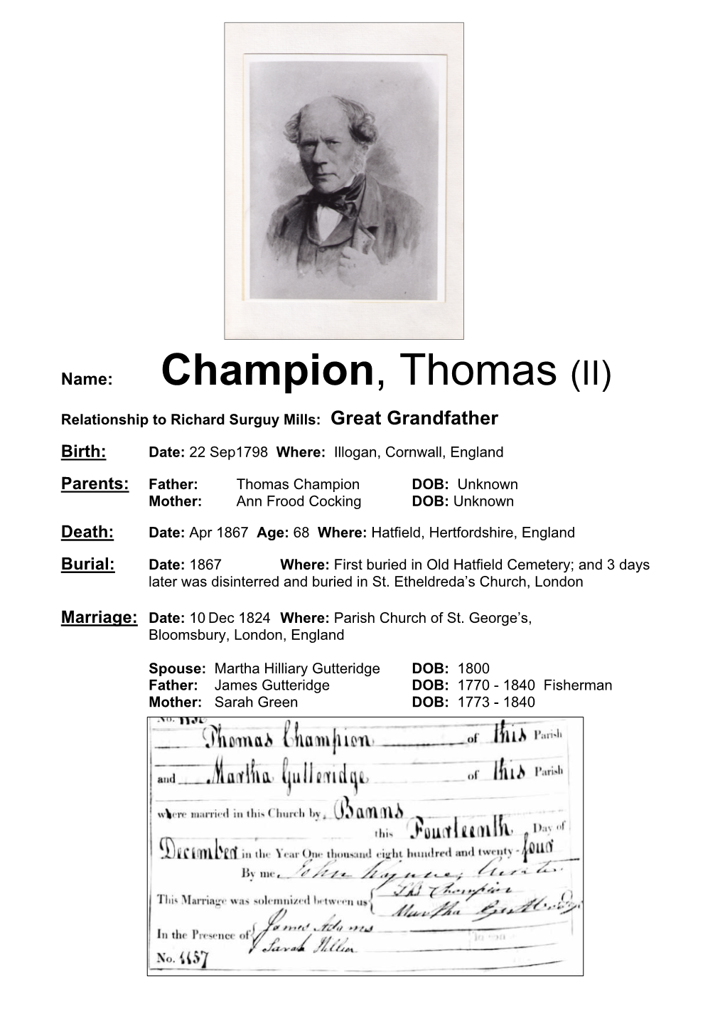 Champion, Thomas (II)