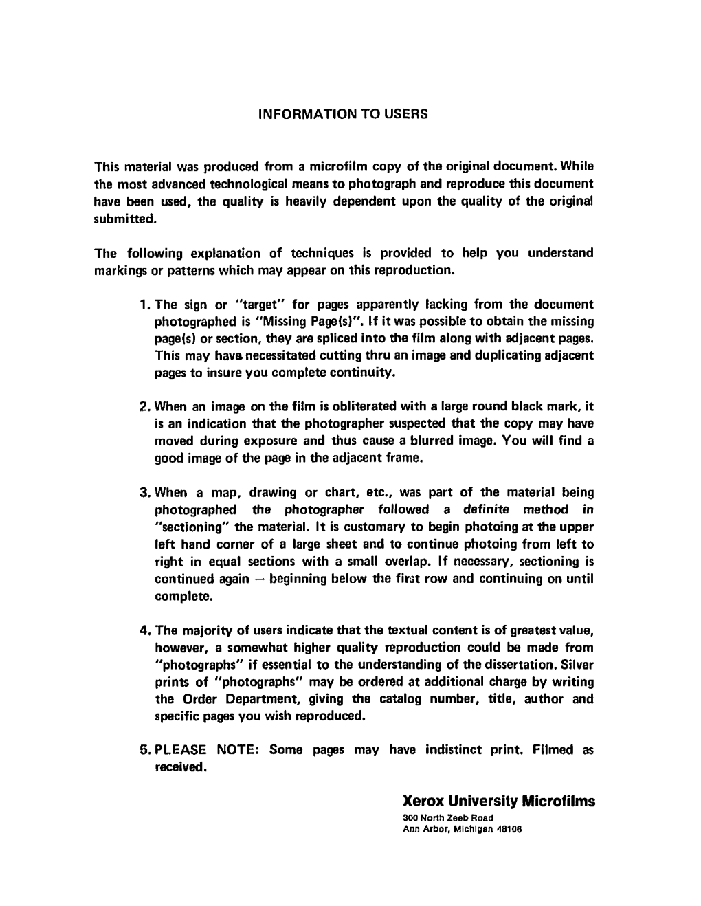 Xerox University Microfilms 300 North Zeeb Road Ann Arbor, Michigan 48106 I I 73-18,896
