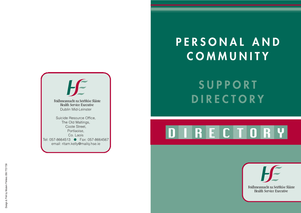 HSE Personal and Community Directory