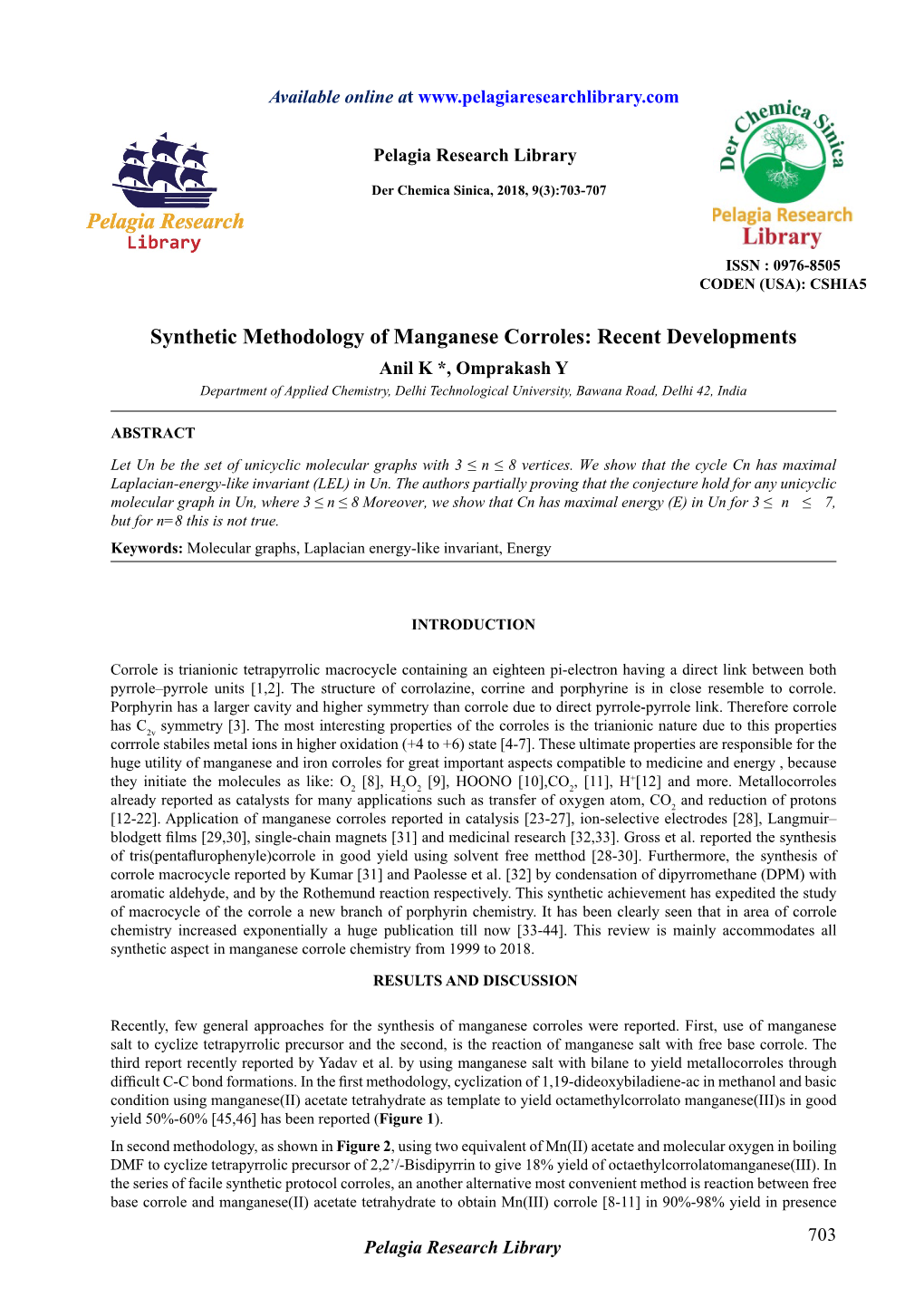Synthetic Methodology of Manganese Corroles: Recent Developments