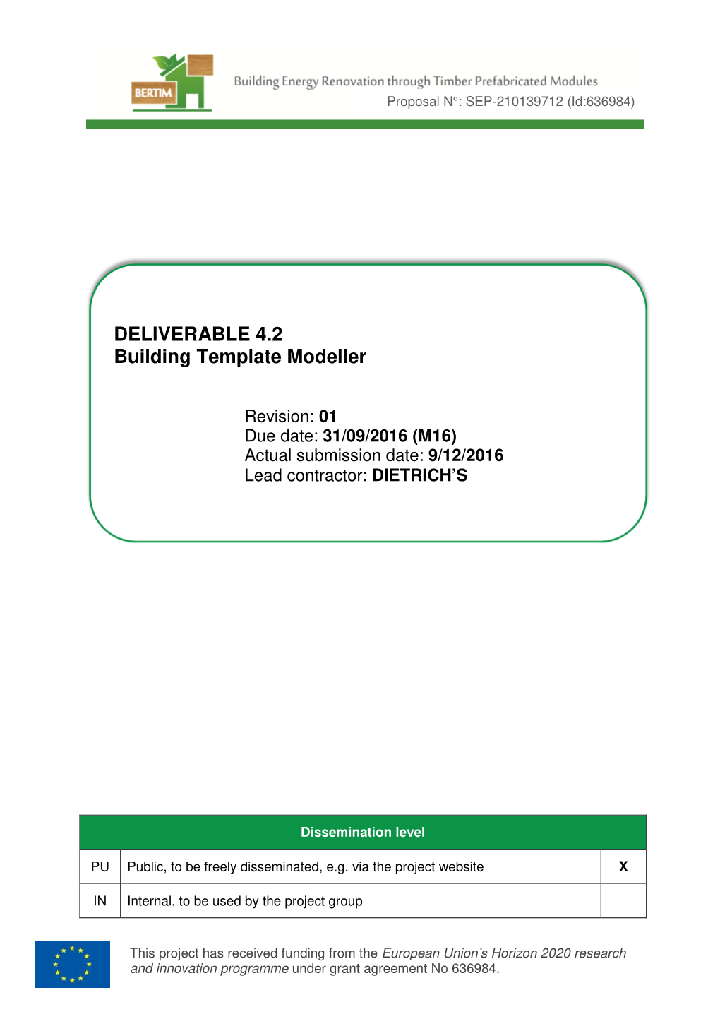 DELIVERABLE 4.2 Building Template Modeller