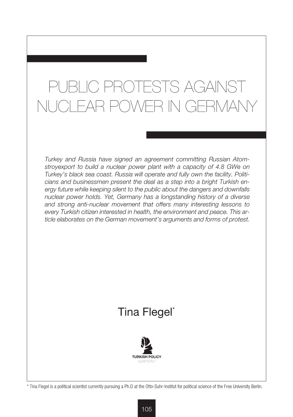 Public Protests Against Nuclear Power in Germany