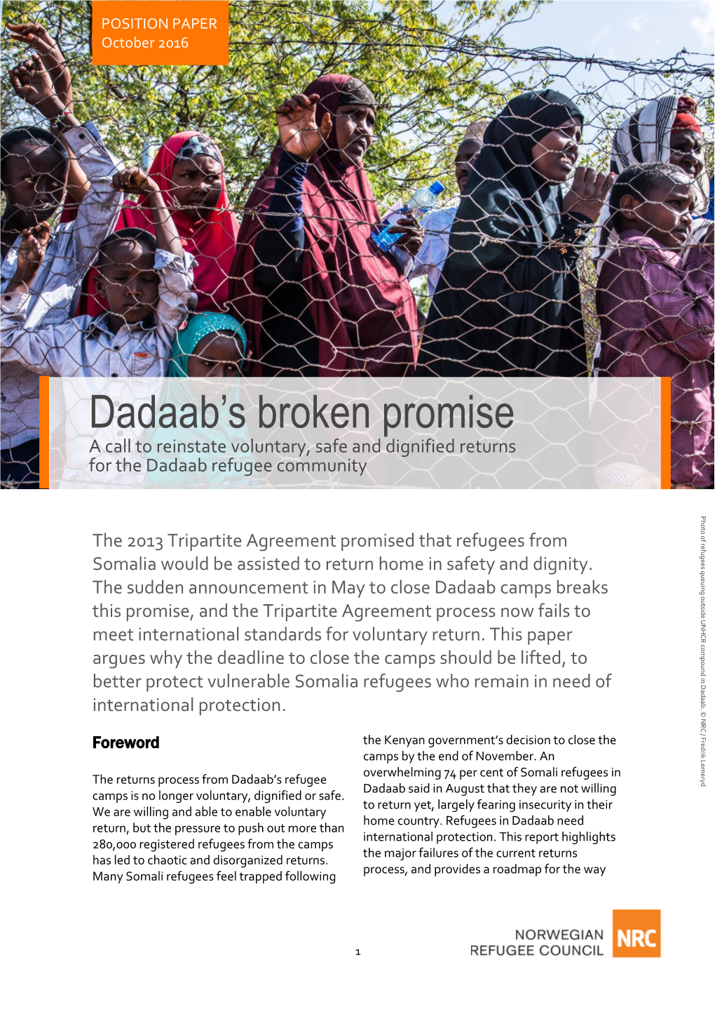 Dadaab's Broken Promise