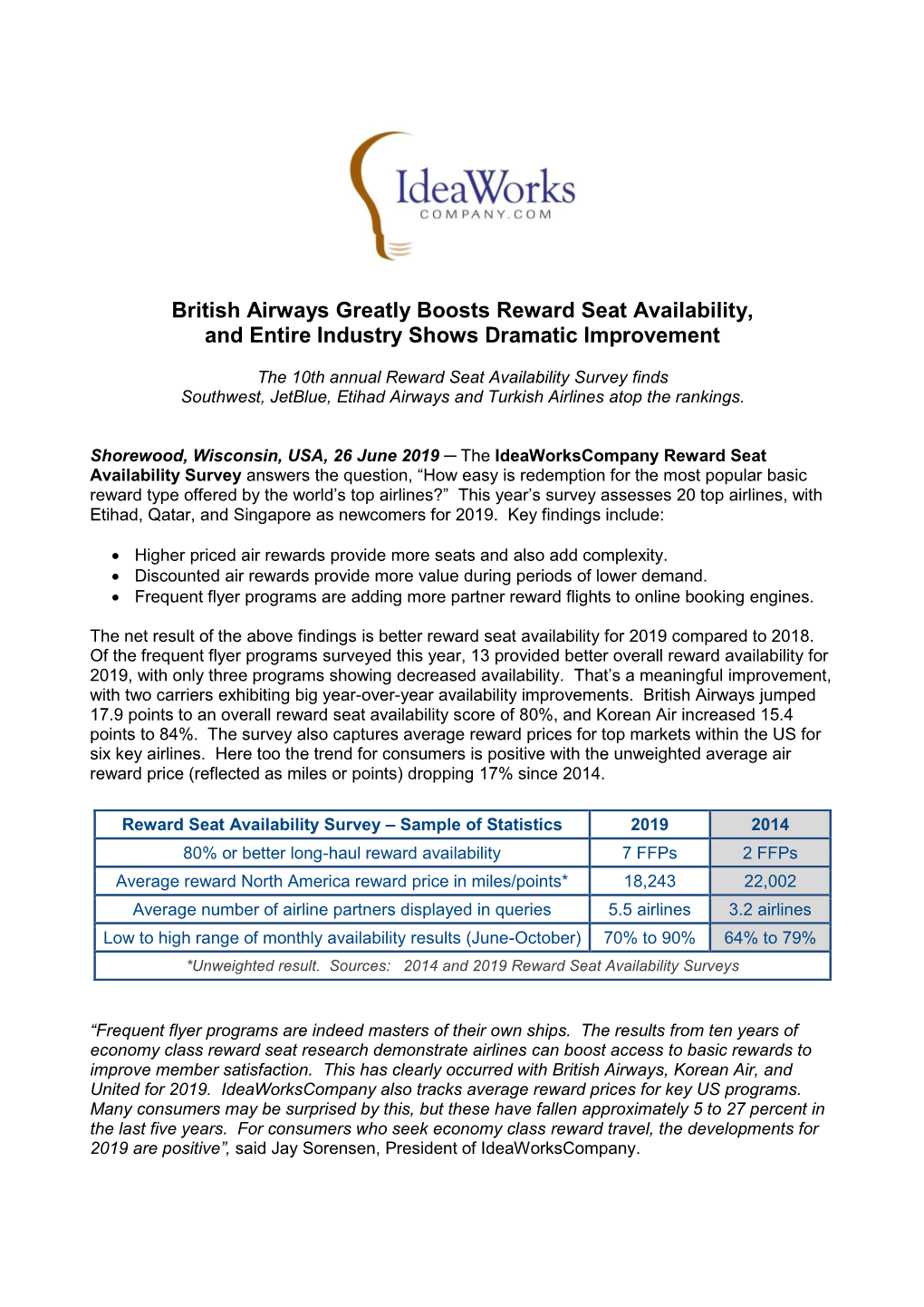 British Airways Greatly Boosts Reward Seat Availability, and Entire Industry Shows Dramatic Improvement