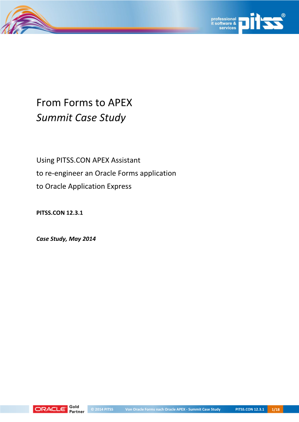 Summit – from Oracle Forms to APEX