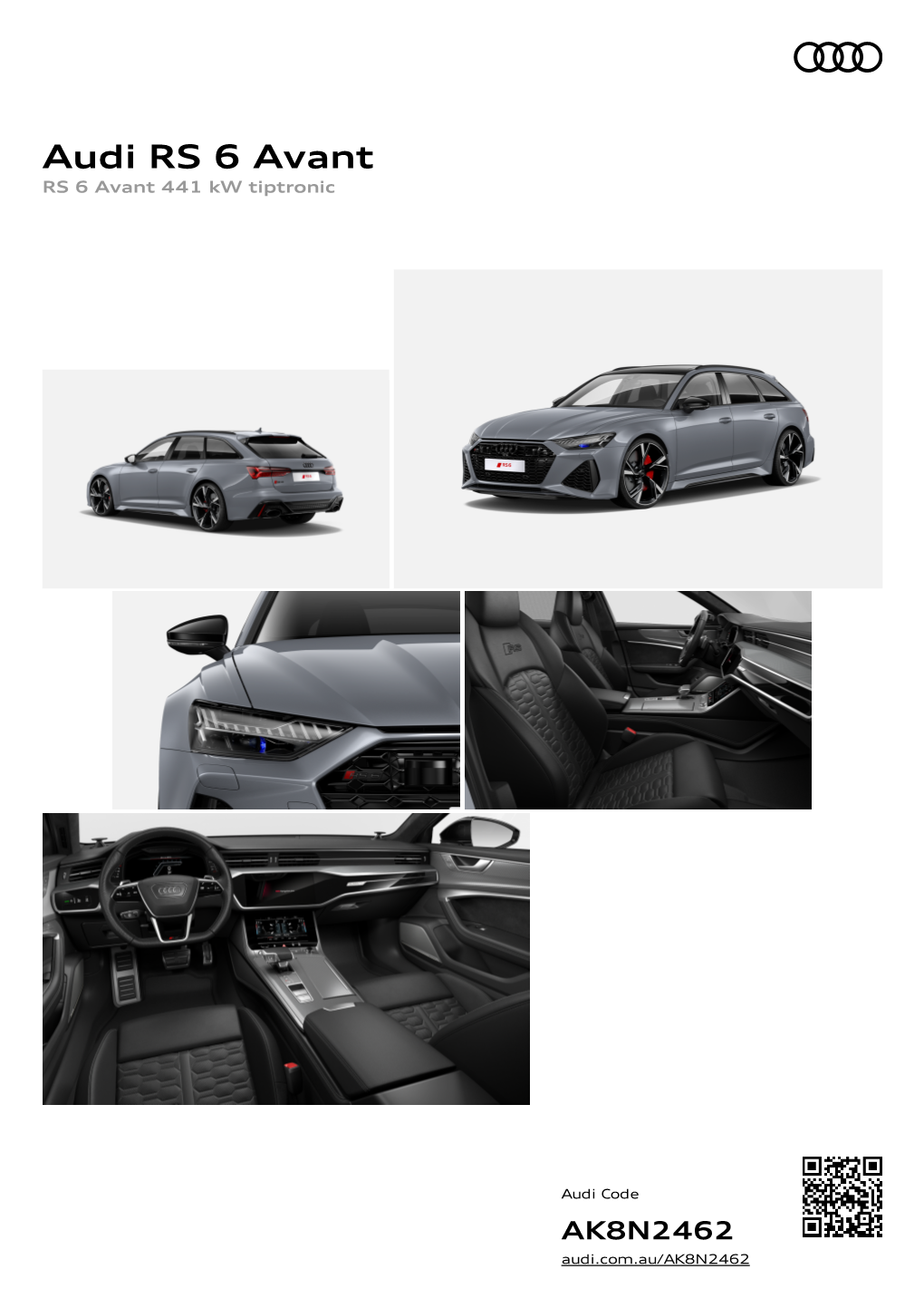 Audi RS 6 Avant RS 6 Avant 441 Kw Tiptronic