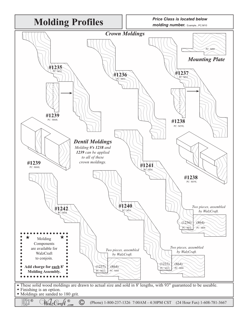 Molding Profiles Molding Number