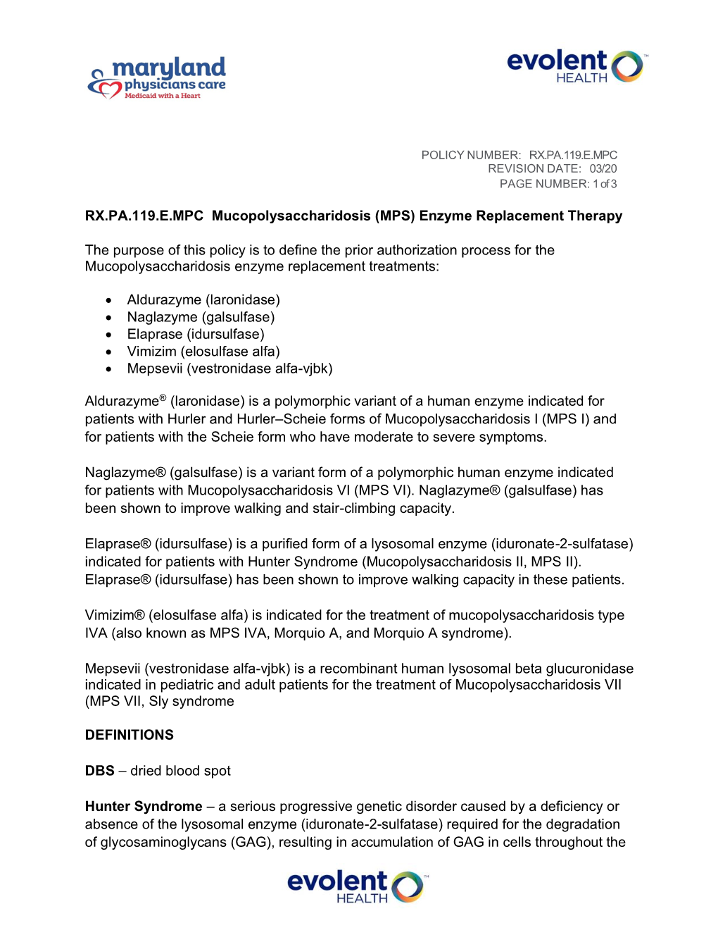 RX.PA.119.E.MPC REVISION DATE: 03/20 PAGE NUMBER: 1 of 3