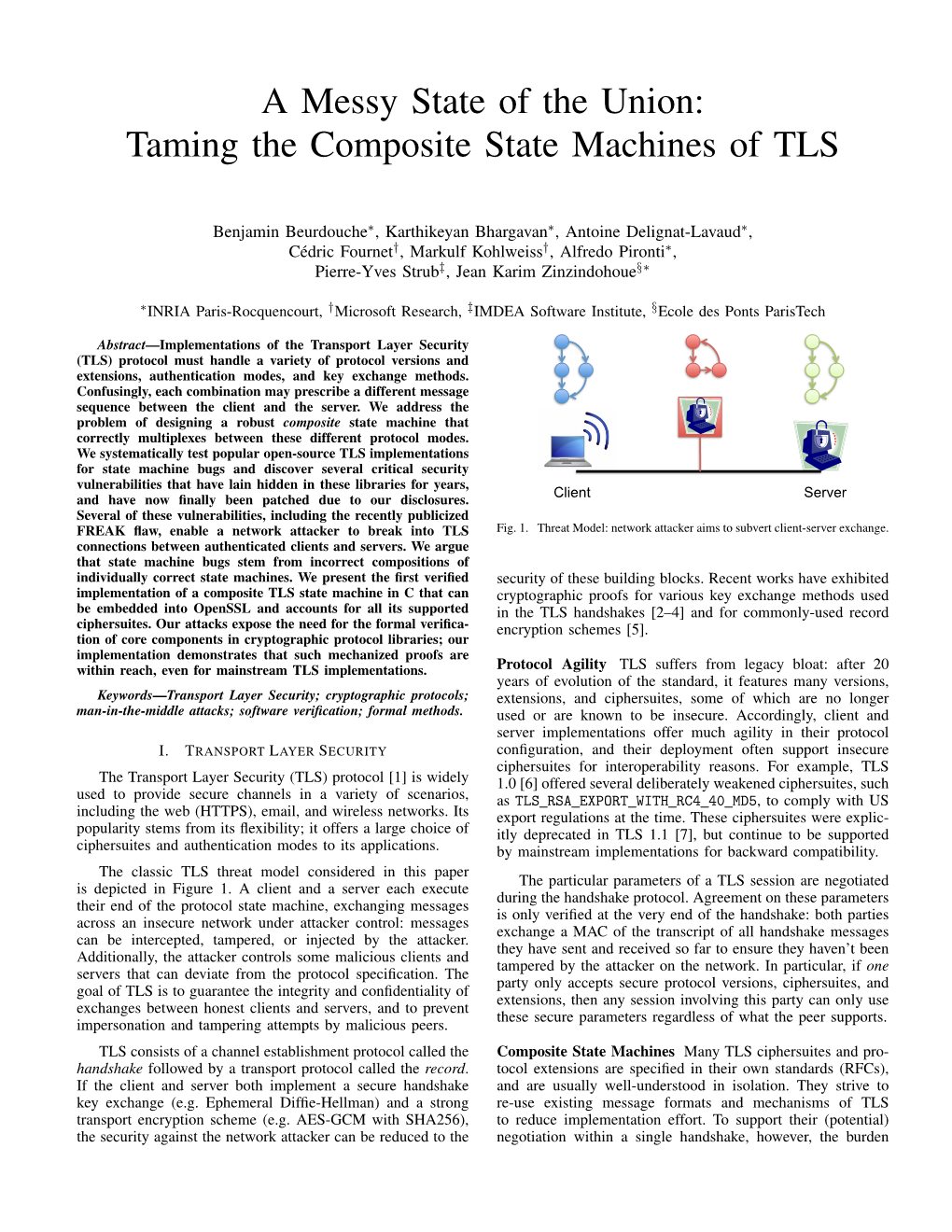 A Messy State of the Union: Taming the Composite State Machines of TLS