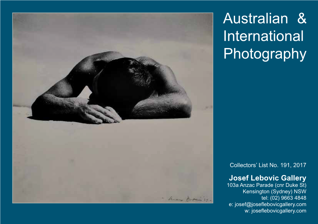 Australian & International Photography