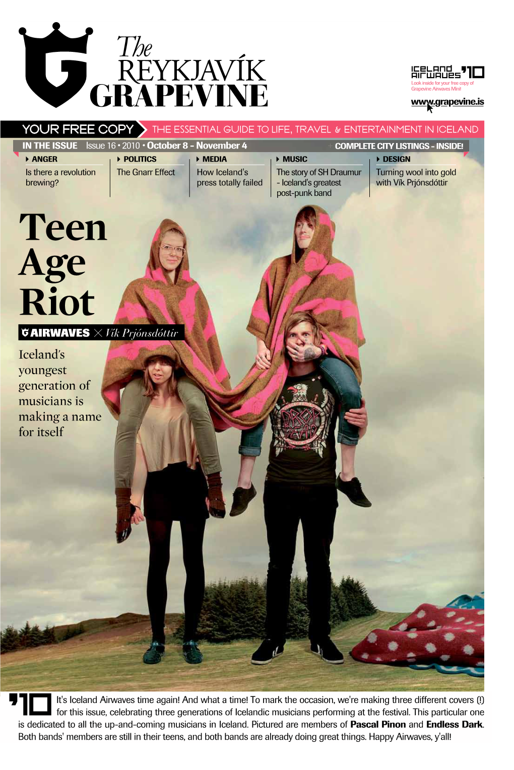 Teen Age Riot AIRWAVES Vík Prjónsdóttir Iceland's Youngest Generation of Musicians Is Making a Name for Itself