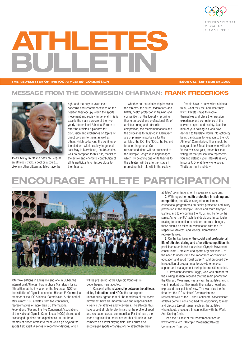 Athletes Bulletin