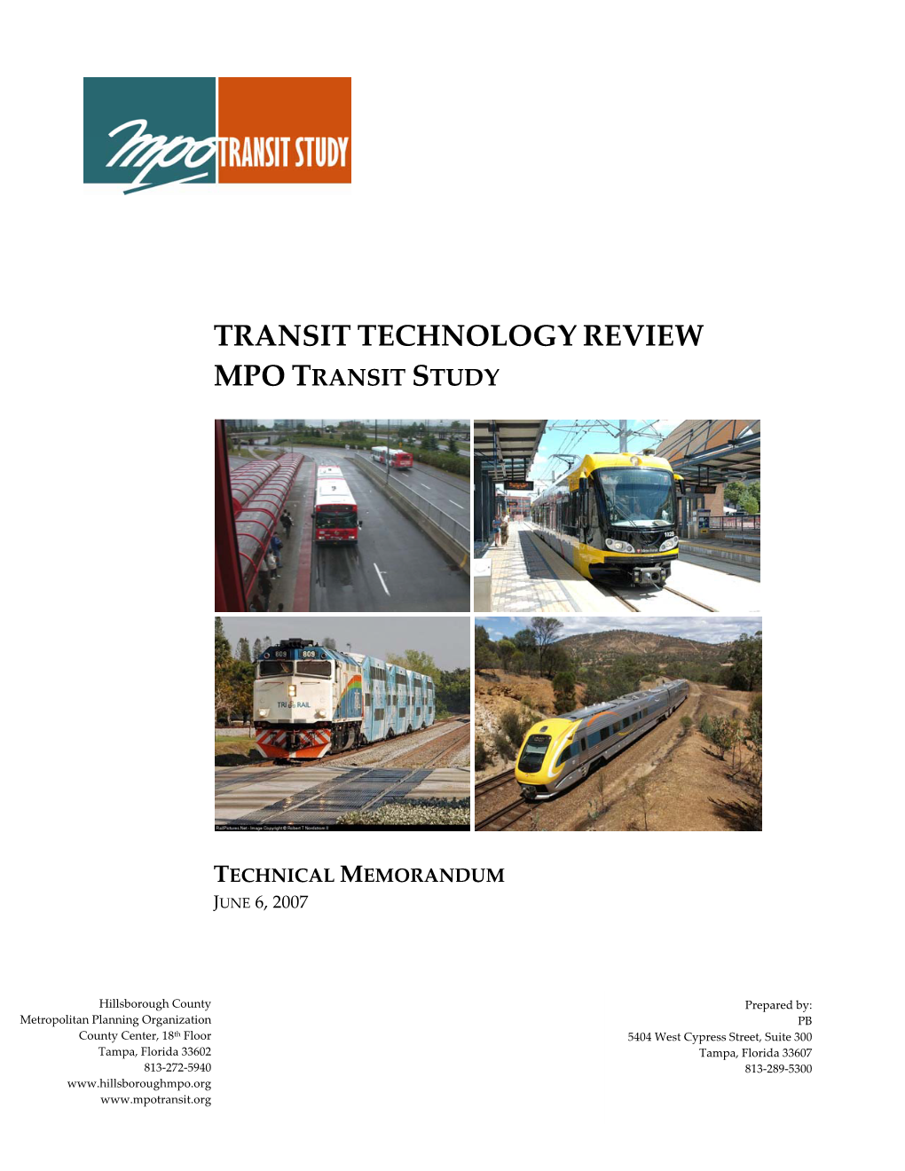 Transit Technology Review Mpo Transit Study