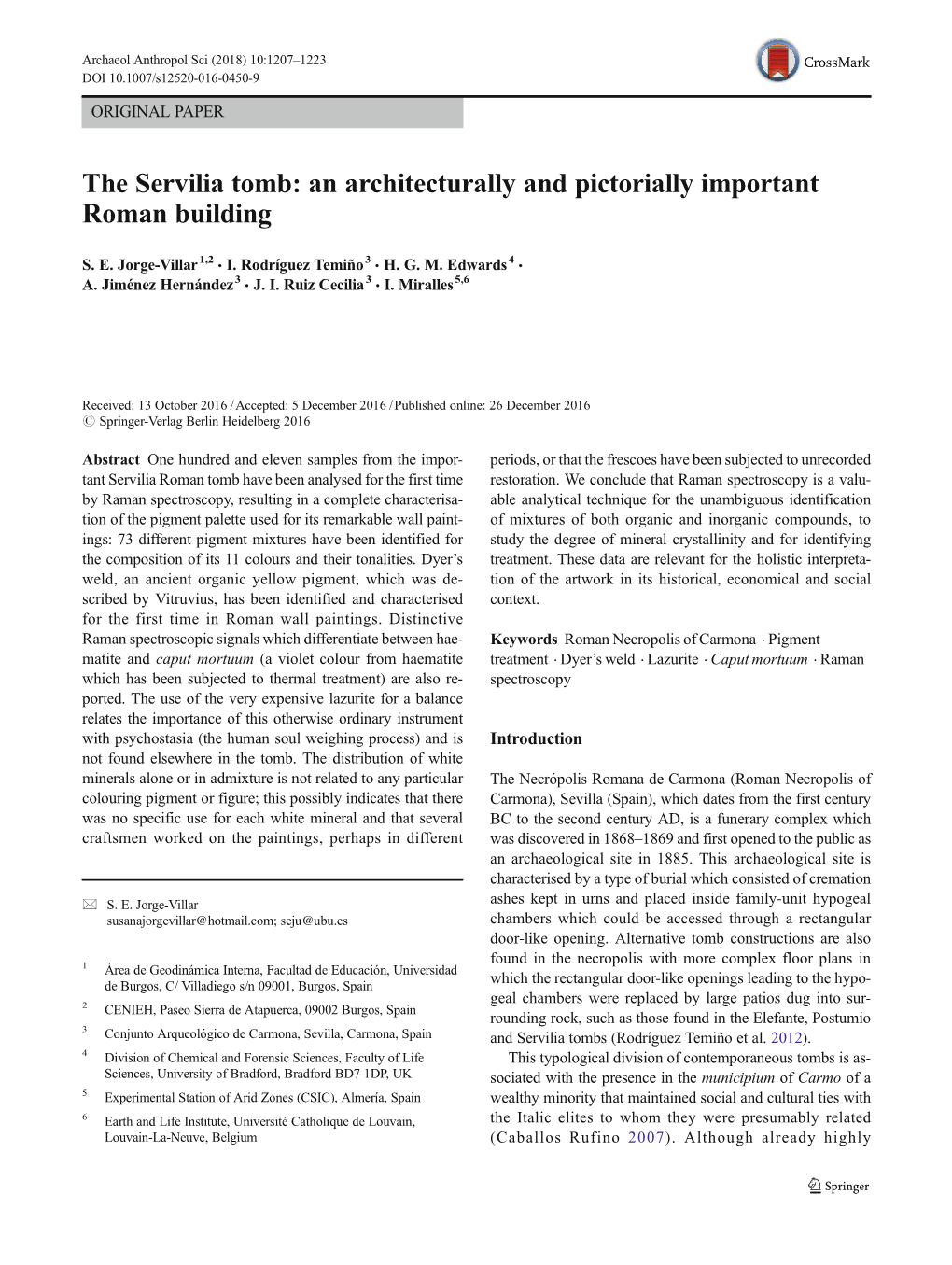 The Servilia Tomb: an Architecturally and Pictorially Important Roman Building