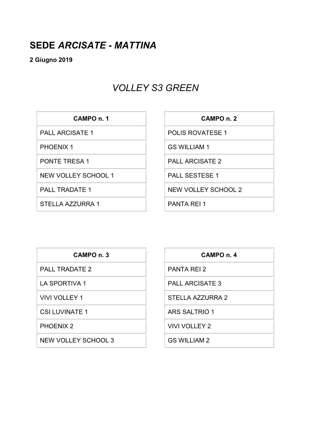 Mattina Volley S3 Green