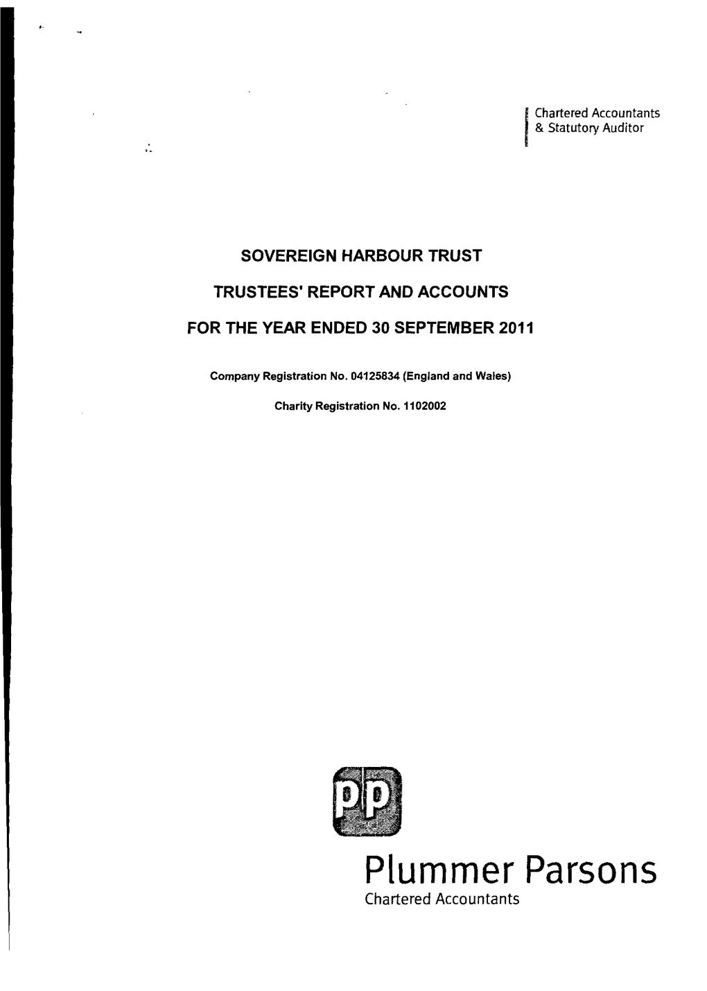 Trustee's Report and Accounts for the Year Ended 30 September 2011