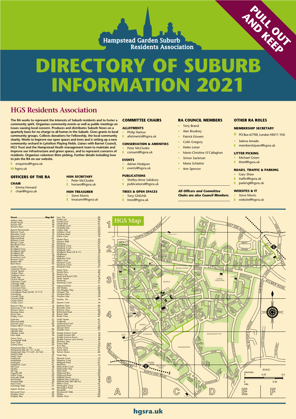 Directory of Suburb Information 2021