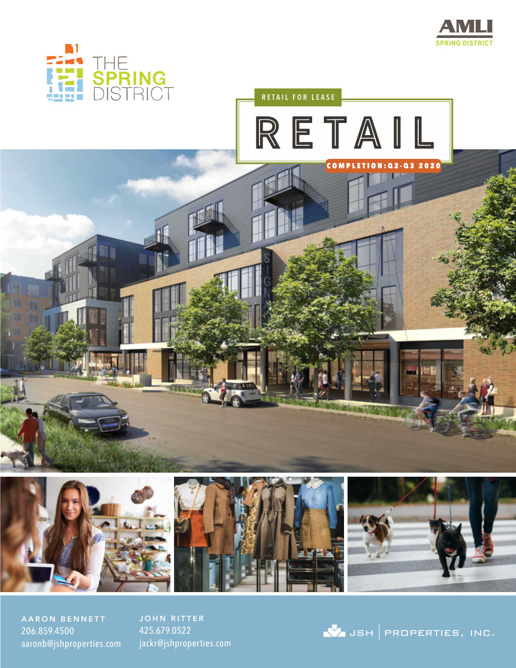 RETAIL for LEASE Retail COMPLETION:Q2-Q3 2020