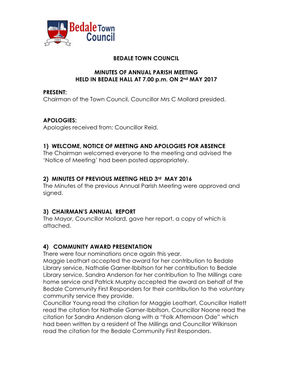 Bedale Town Council