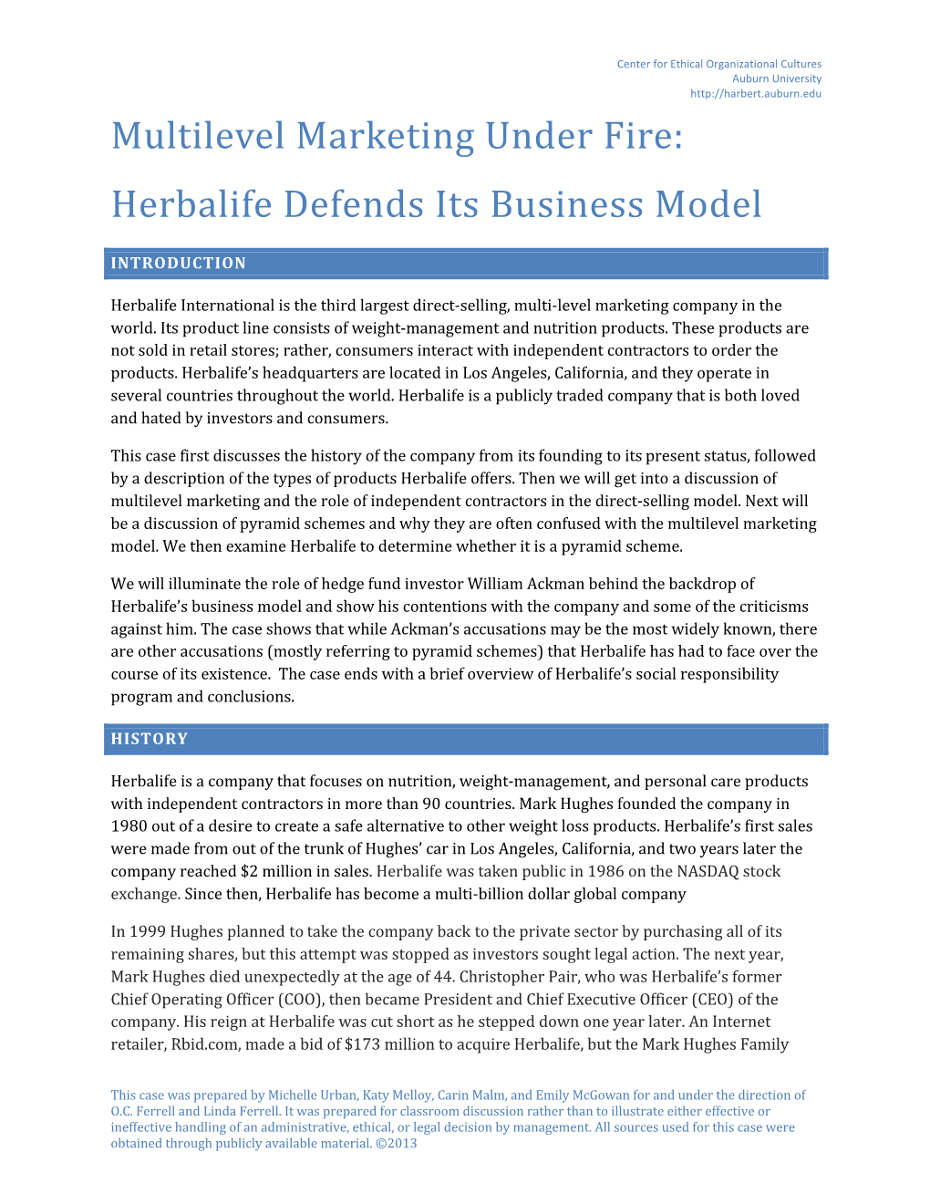 Multilevel Marketing Under Fire: Herbalife Defends Its Business Model