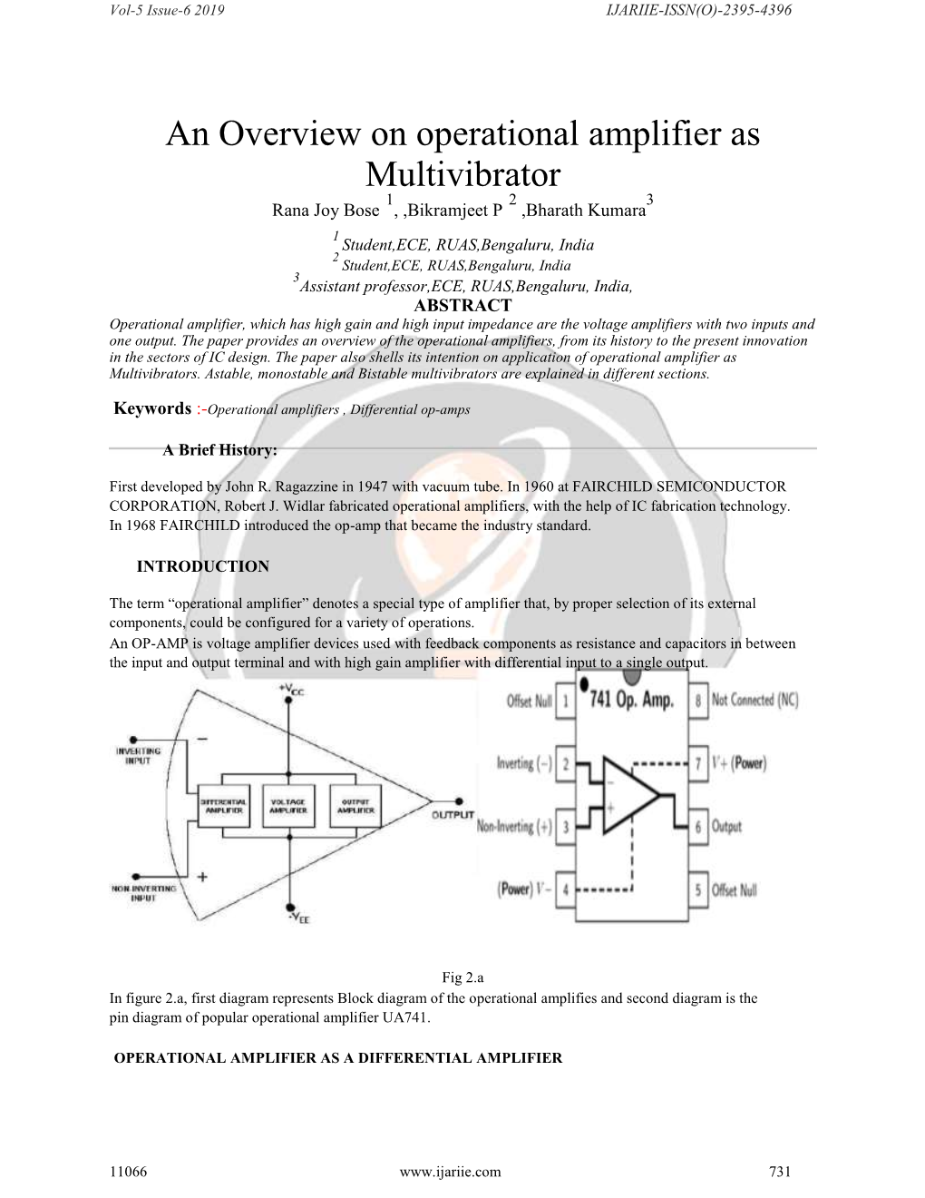 An Overview on Operational Amplifier As Multivibrator