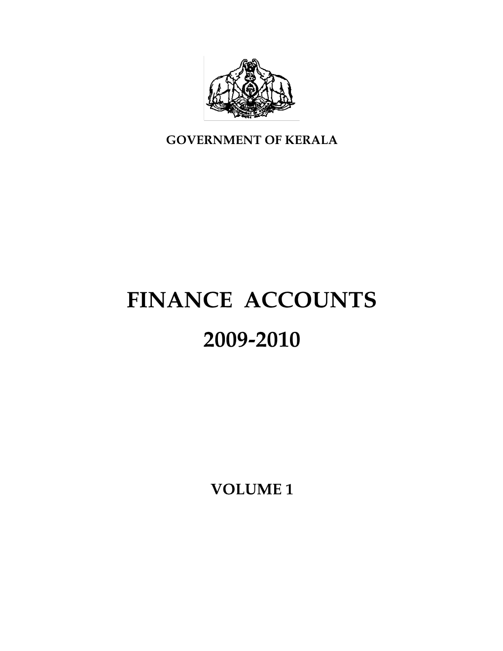 Finance Accounts 2009-2010
