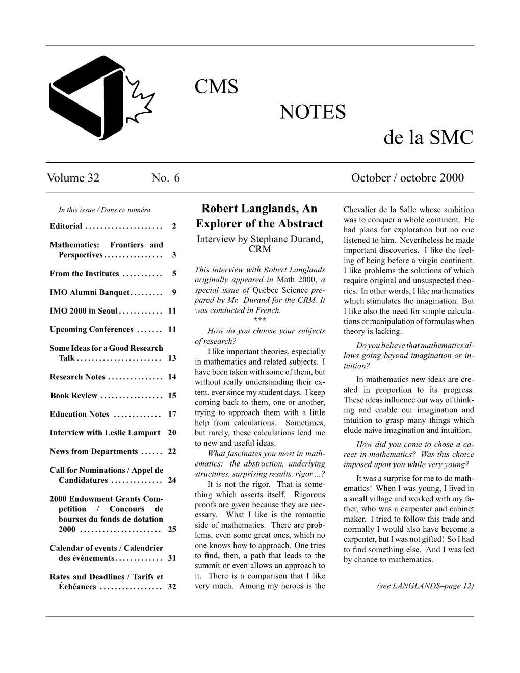 CMS NOTES De La SMC