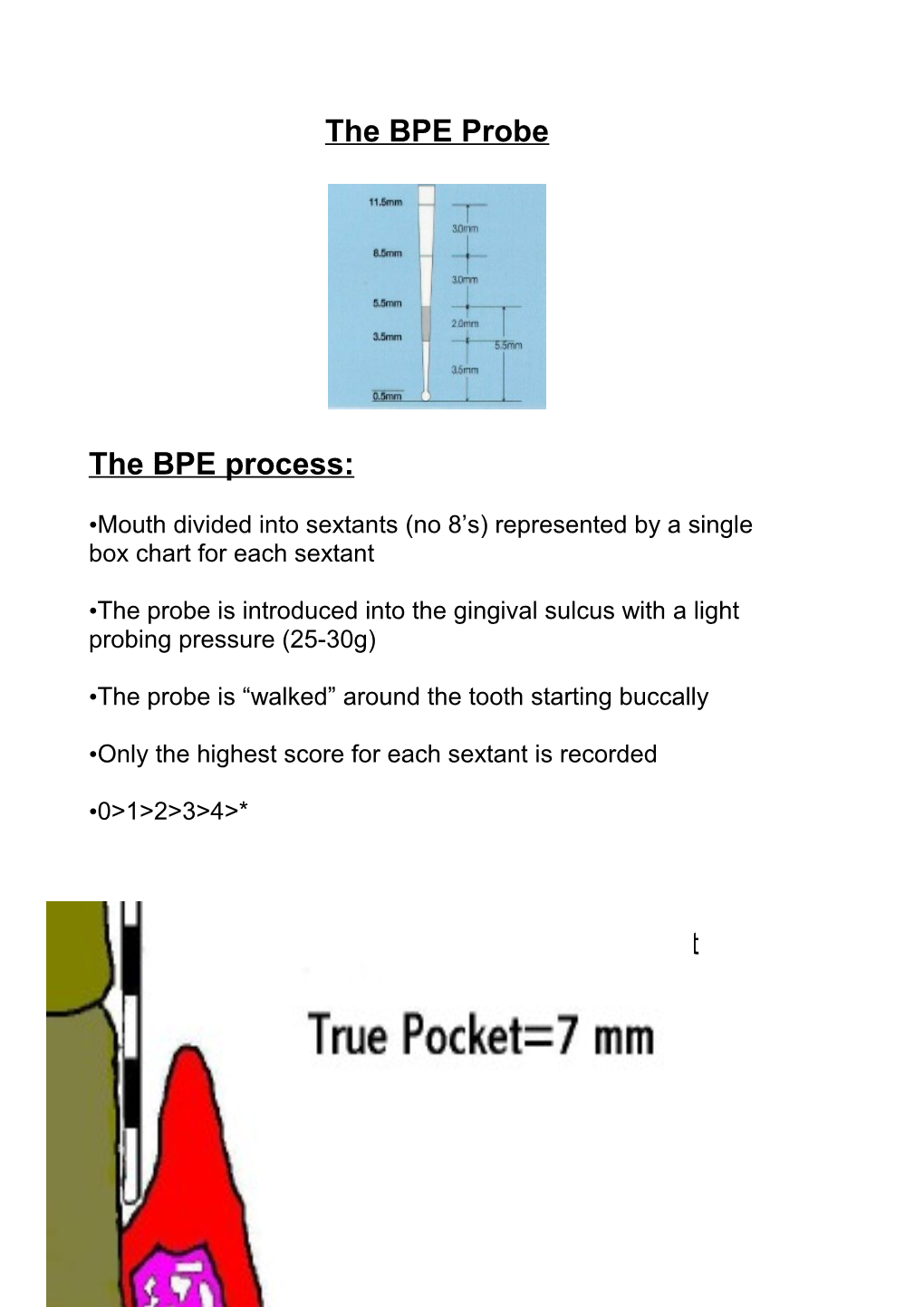 The BPE Probe