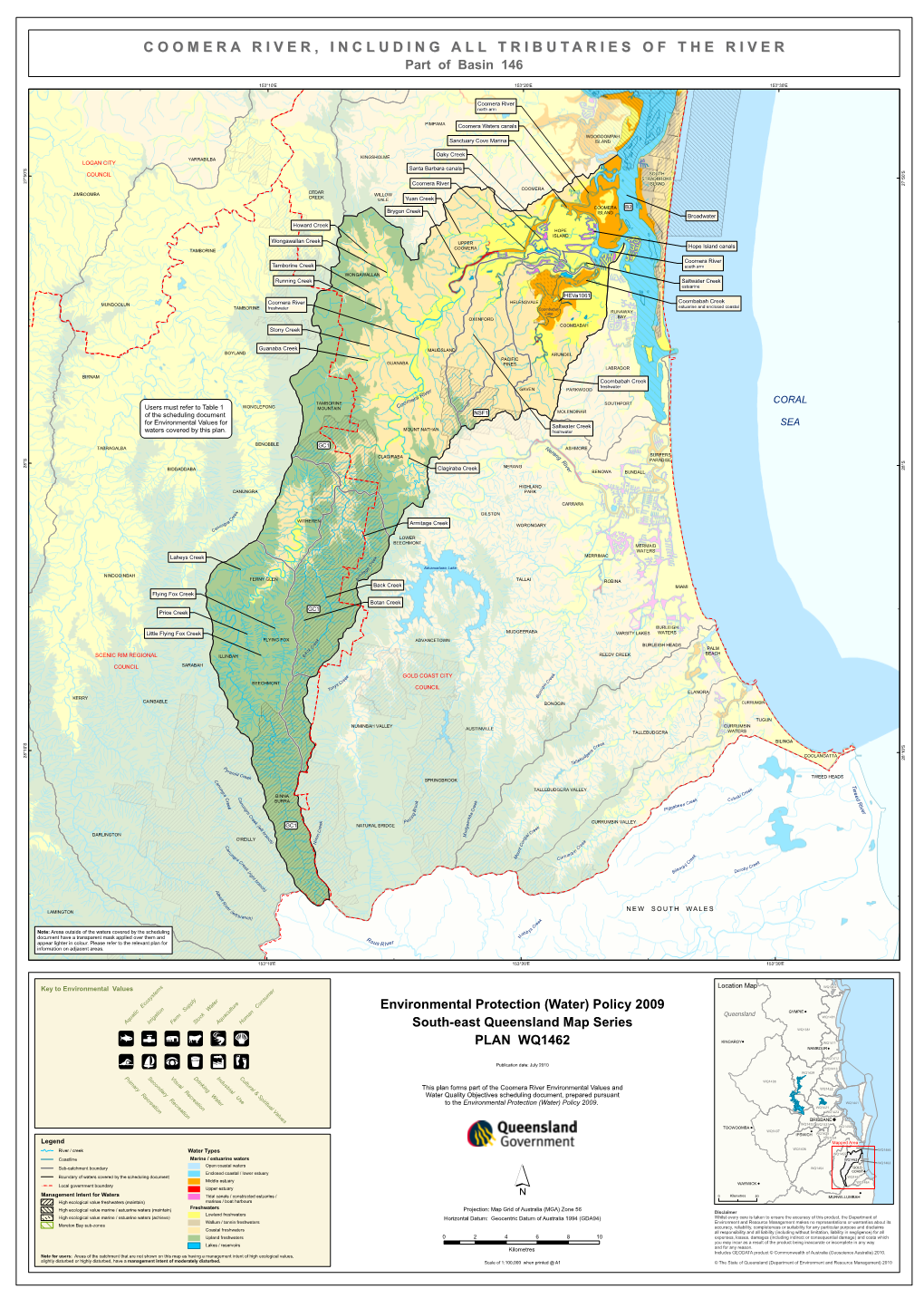 Coomera River Environmental Values and Water Quality Objectives (Plan)