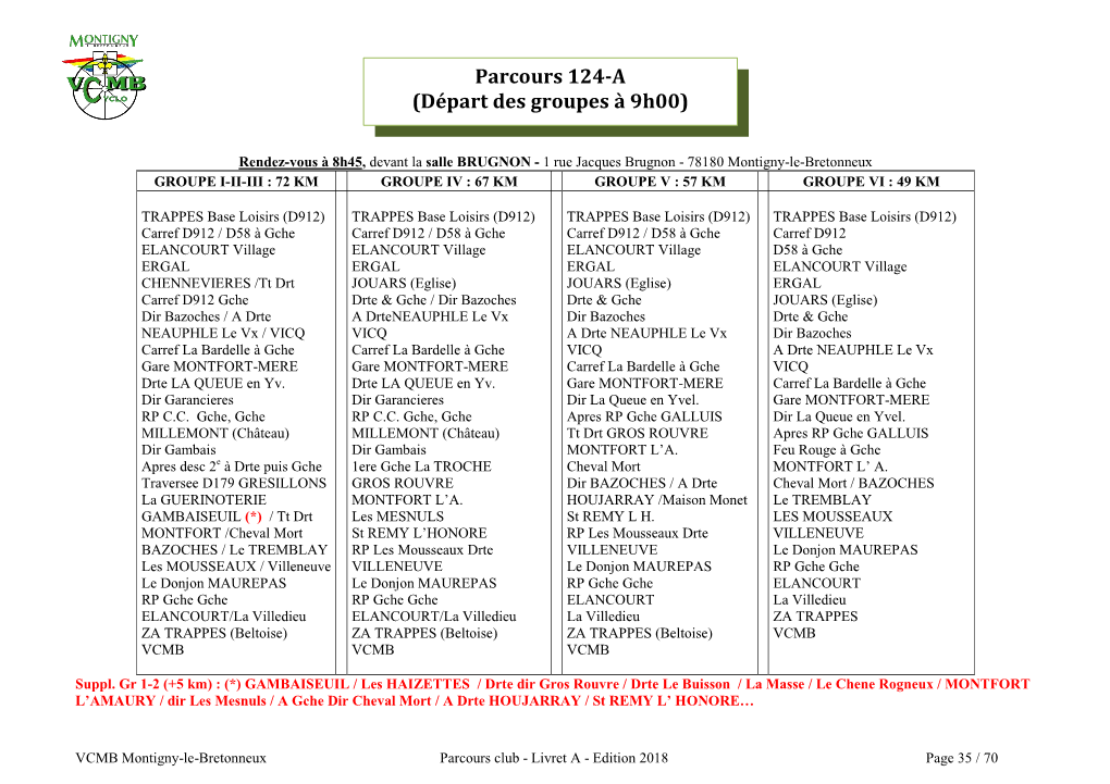 Livret a - Edition 2018 Page 35 / 70