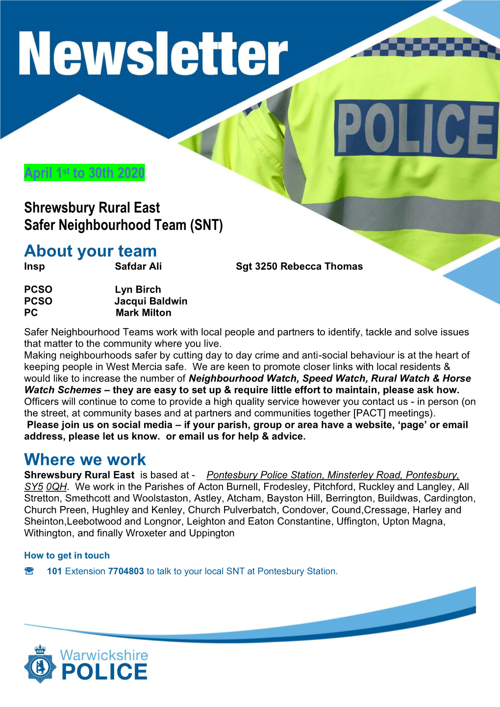 Police Newsletter