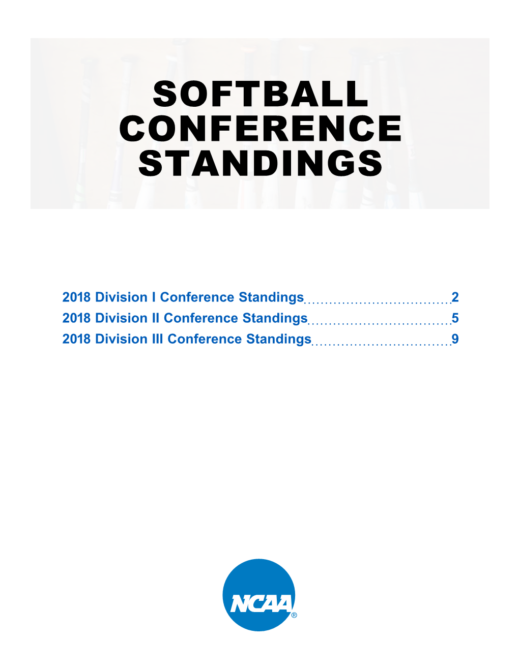 Softball Conference Standings