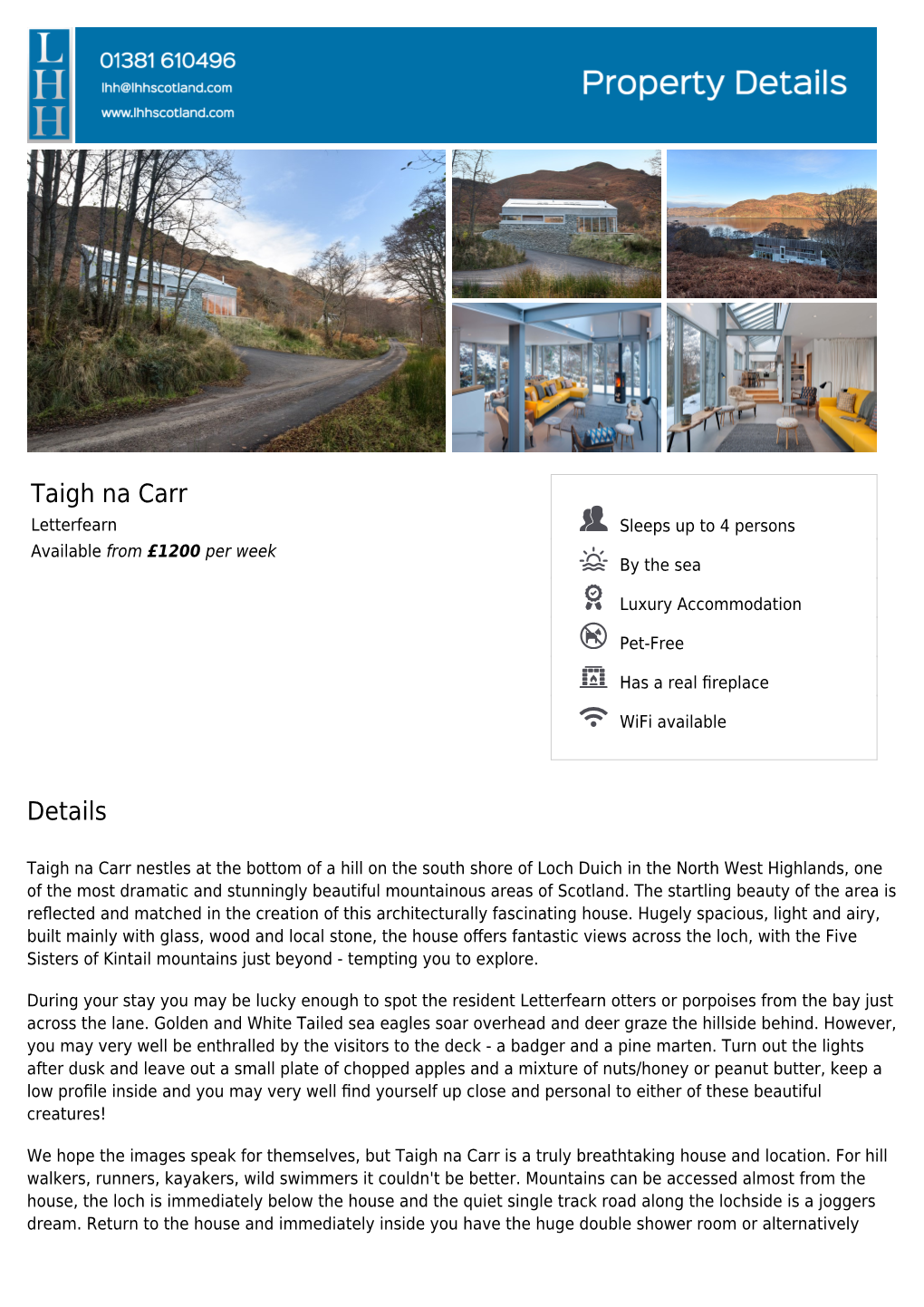 Taigh Na Carr Brochure