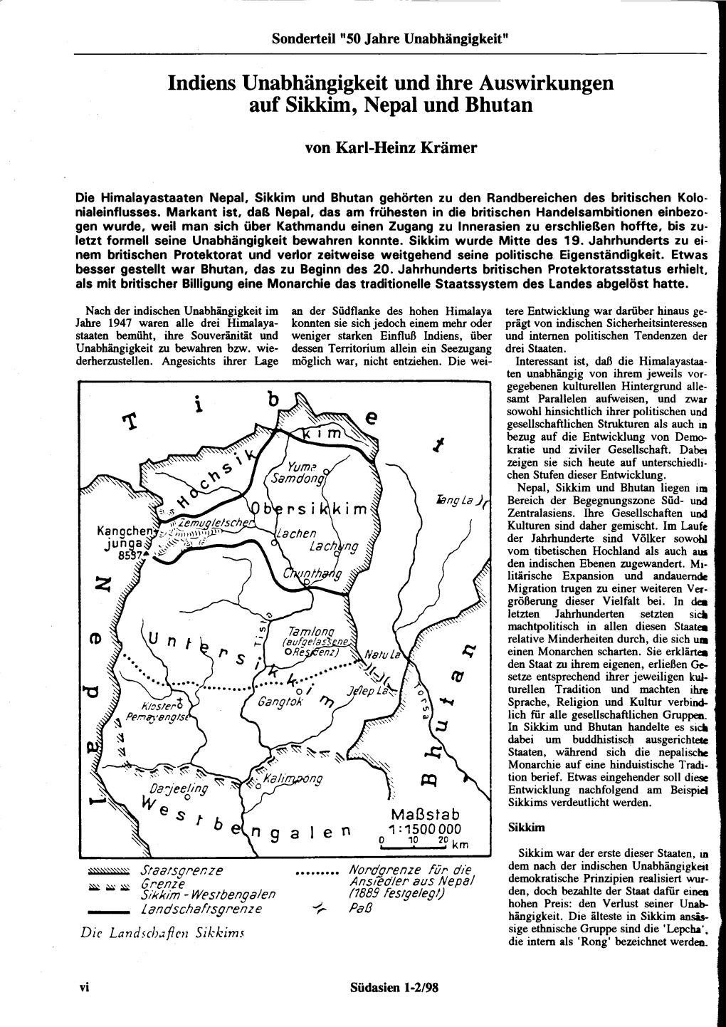 Indiens Unabhängigkeit Und Ihre Auswirkungen Auf Sikkim, Nepal