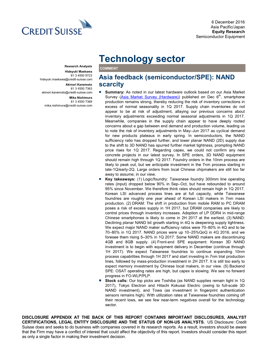 Technology Sector