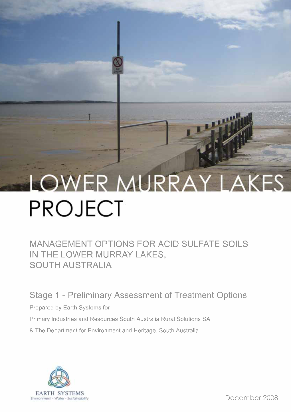 Management Options for Acid Sulfate Soils in the Lower Murray Lakes, South Australia
