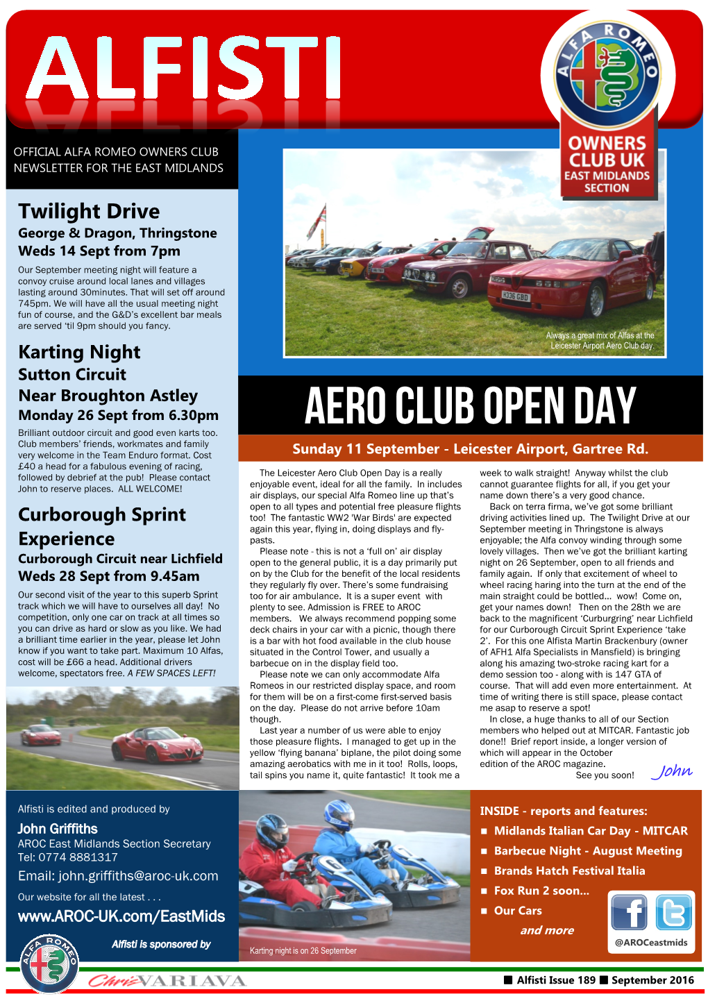 AERO CLUB OPEN DAY Brilliant Outdoor Circuit and Good Even Karts Too