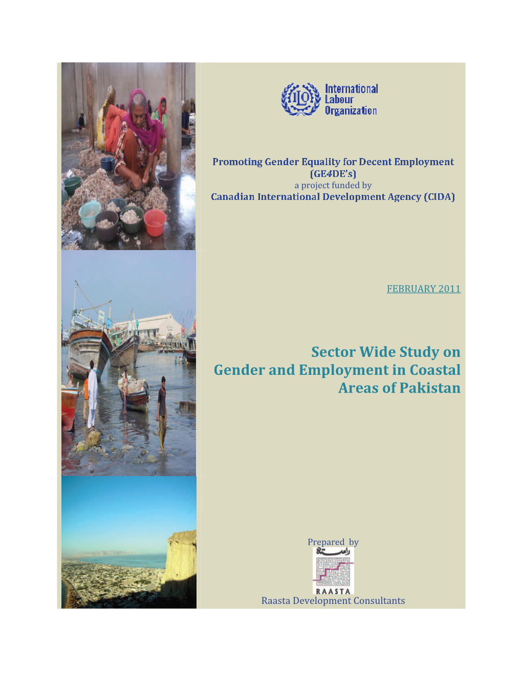 Draft Sector Wide Study on Gender and Employment in Coastal Areas of Pakistan