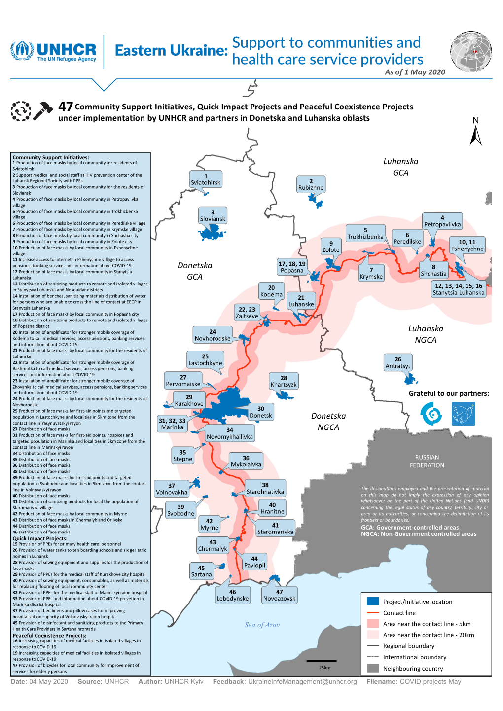 UNHCR Ukraine's COVID-19 Response in Eastern Ukraine