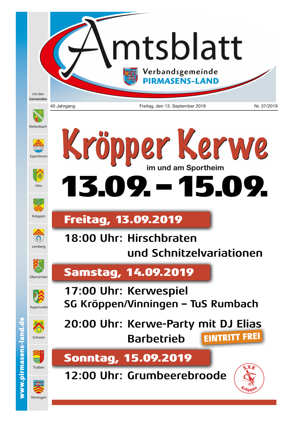 Freitag, 13.09.2019 18:00 Uhr: Hirschbraten Lemberg Und Schnitzelvariationen